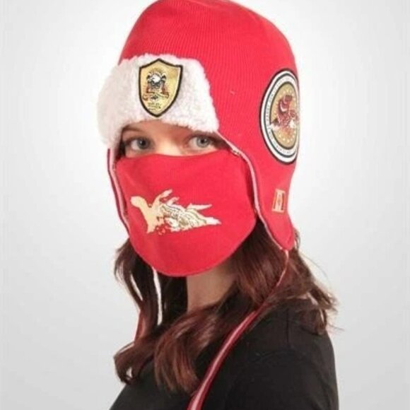 New With Tags Ed Hardy CANADA Ski Hat Cap & Removable Face Mask - Picture 1 of 4